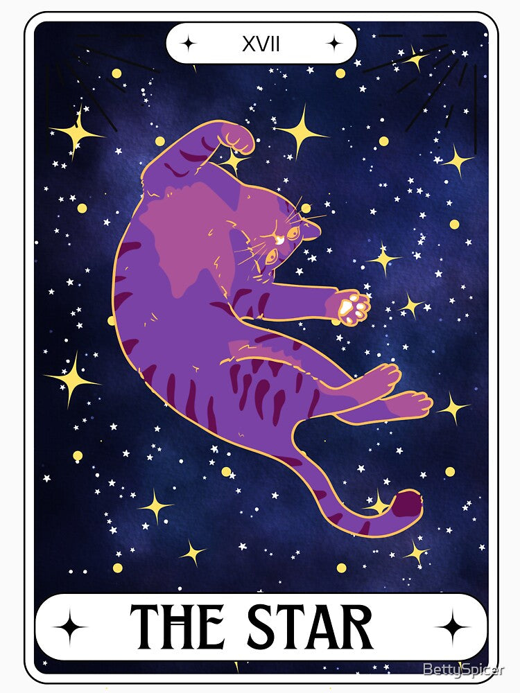 Tarot Card Cheshire Cat The Star by BettySpicer