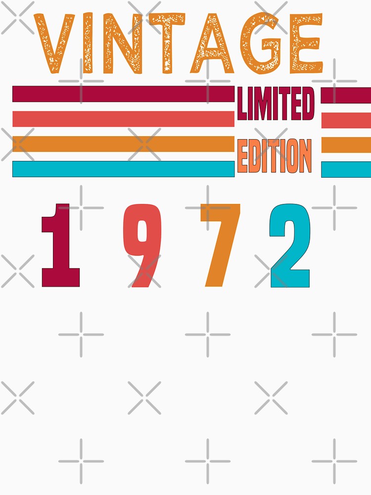 50 Year Old Gifts Vintage 1972 Limited Edition 50th Birthday Essential by ZOUBAH