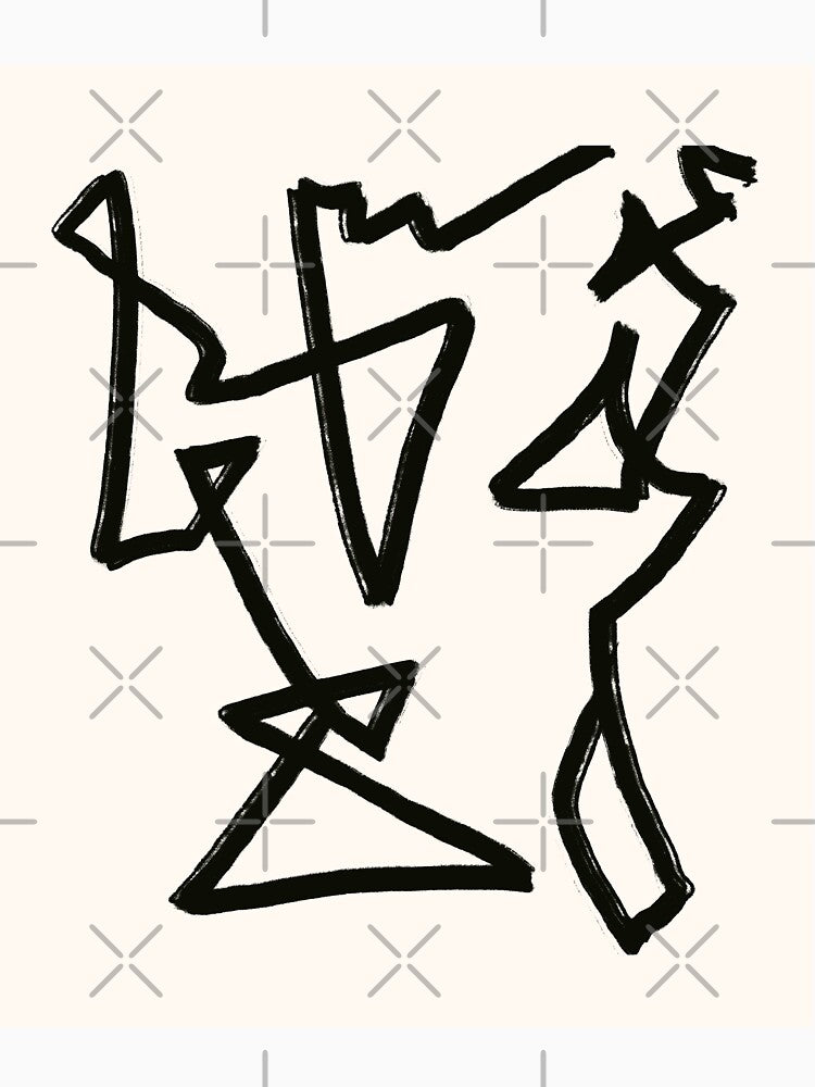 Dancing Abstract Line art by MaiZephyr