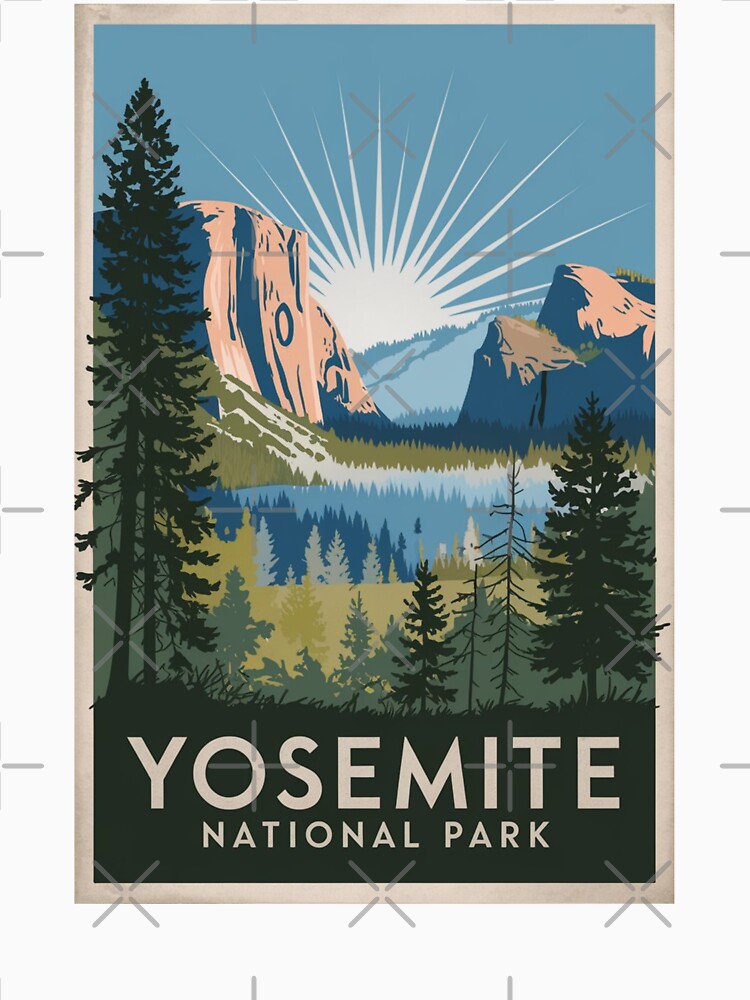 Yosemite Vintage Travel Poster by TravelerRat