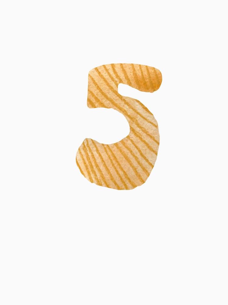 Number five yellow textured a watercolor sketch by Yana Mustafina | Boho Soulful Designs