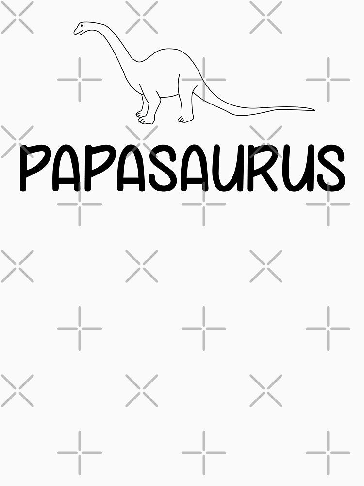 Dad Tshirt - Papasaurus - Funny Cool Gift by olivergraham