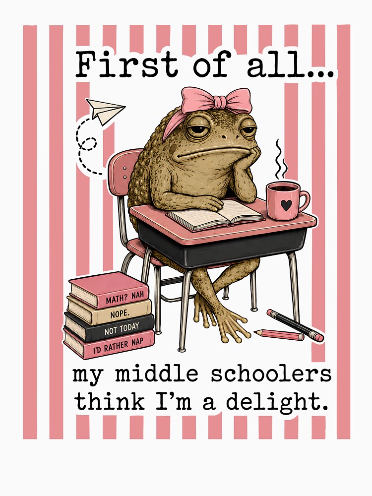 First Of All My Middle Schoolers Think I'm A Delight by Cravens-Museum