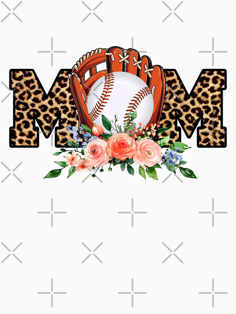 Baseball Mom Leopard Funny Mother's Day by Meggie179