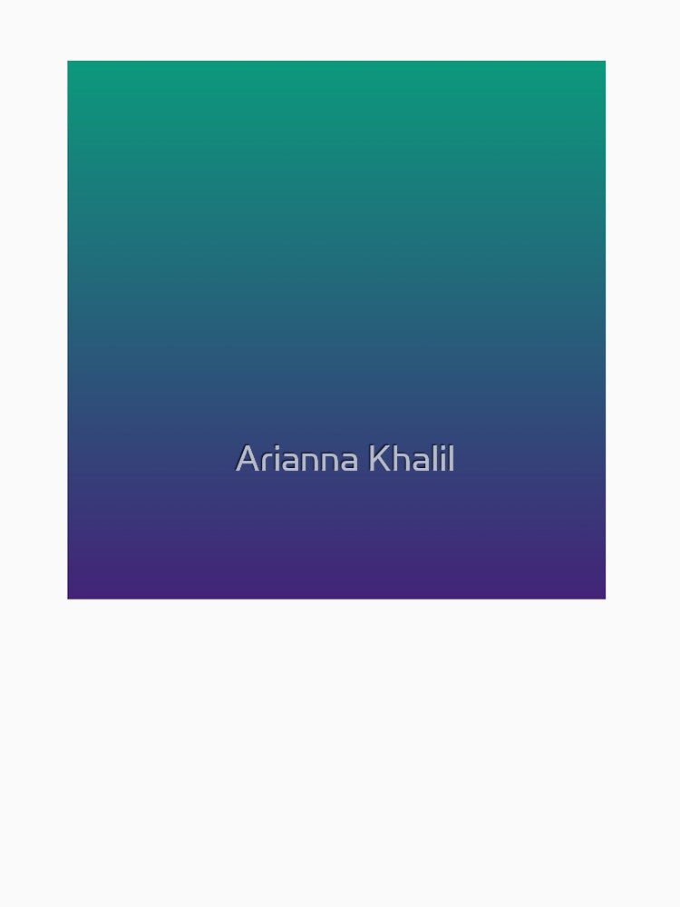 Teal to Purple Ombre Gradient by Arianna Khalil
