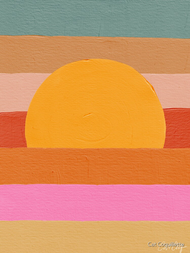 Sunset Waves – Pink & Yellow Palette by Cat Coquillette