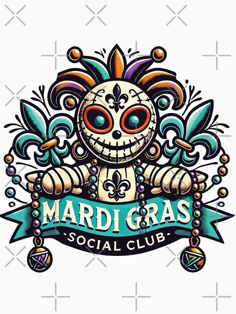 Mardi Gras Social Club Voodoo Doll Magic by LuminOrb