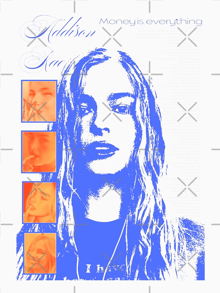 Money Is Everything Blue Halftone Poster Art by gringoods