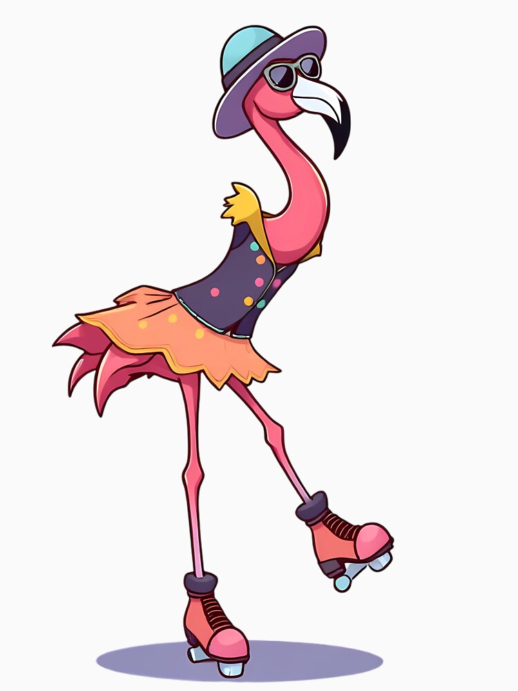 Groovy Flamingo on Wheels by DaniArtDesign81