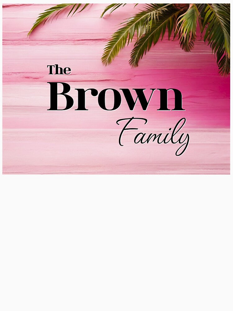 Unique Personalized Brown Pink Tropical Gift by PinkGoddessLove