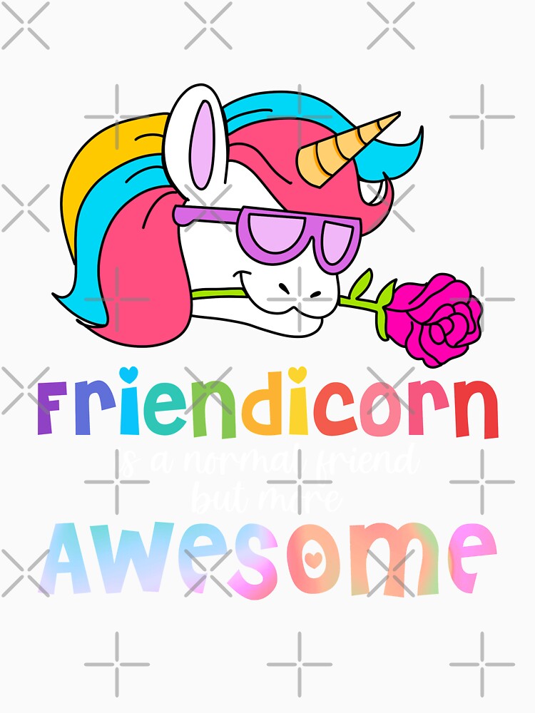 Friendicorn | Valentines’ unicorn with rose by Mixture-DESIGN