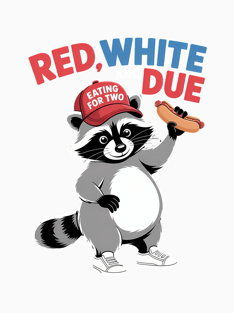 Funny Raccoon 4th of July Patriotic by isatnelkaitio