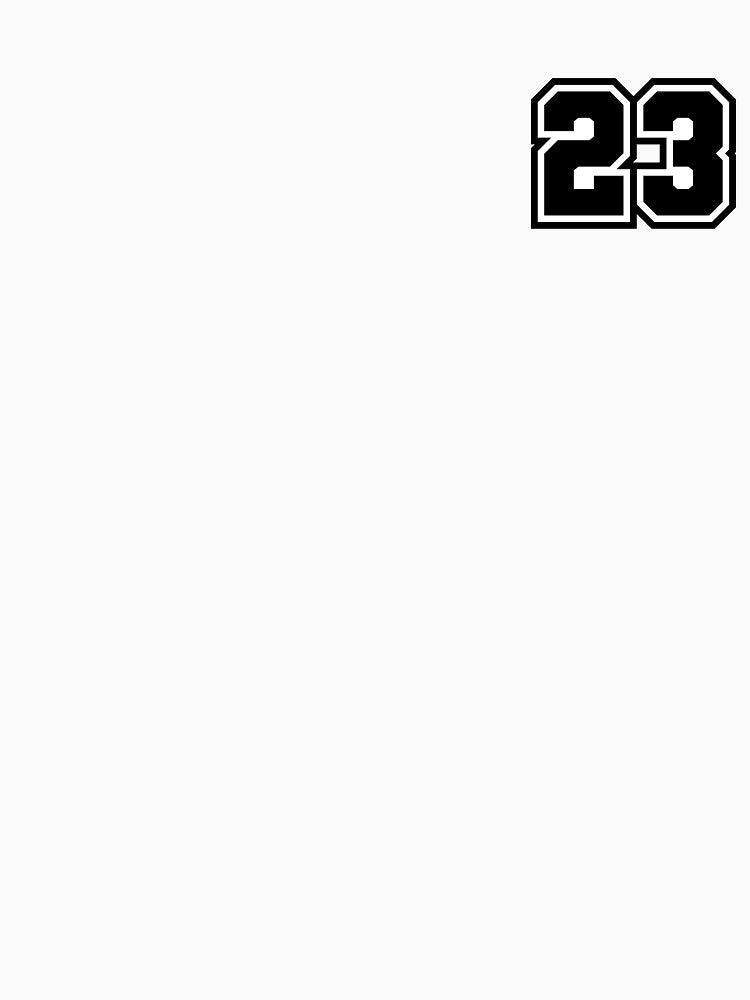 23 Number - Classic Minimalist Digit by stickerorange