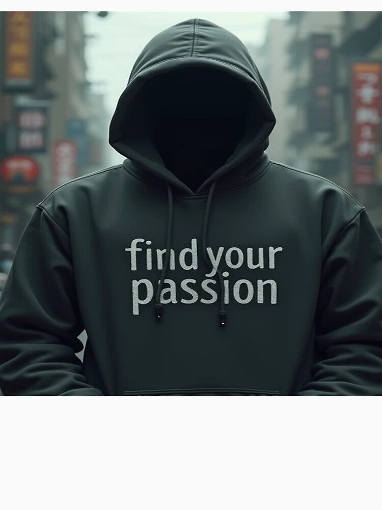 Find Your Passion Hoodie Design by StreetWave01