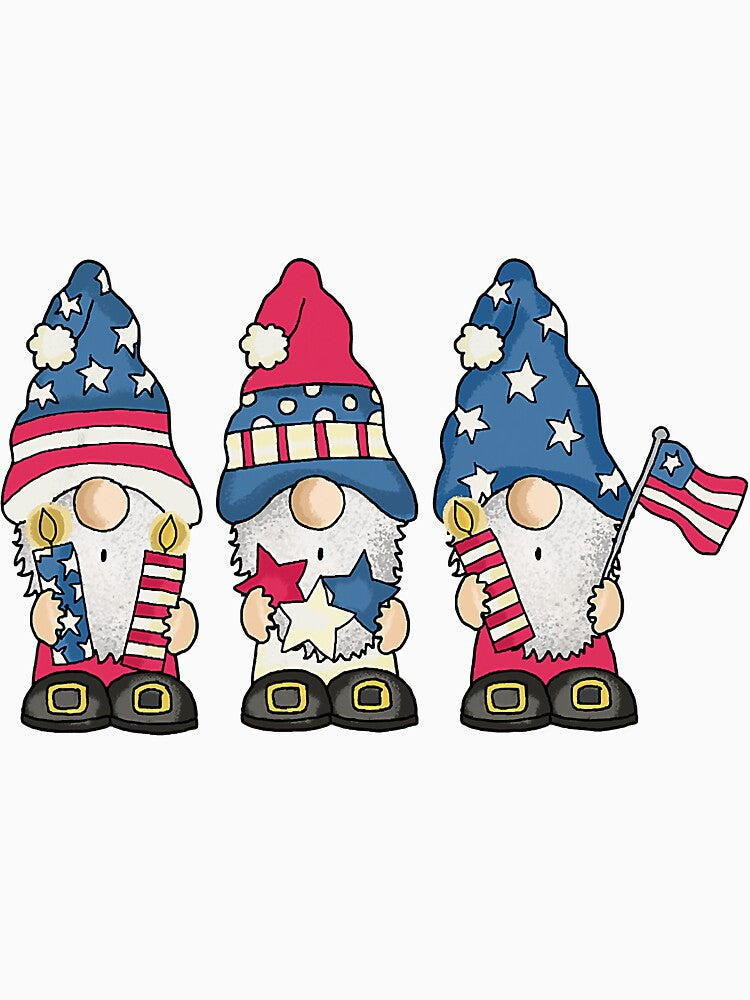 Patriotic Gnomes Merry Christmas Xmas by BundlerVq