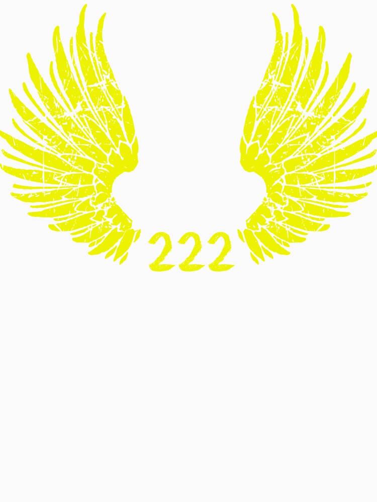 222 angel number yellow gift by alfa-rouk