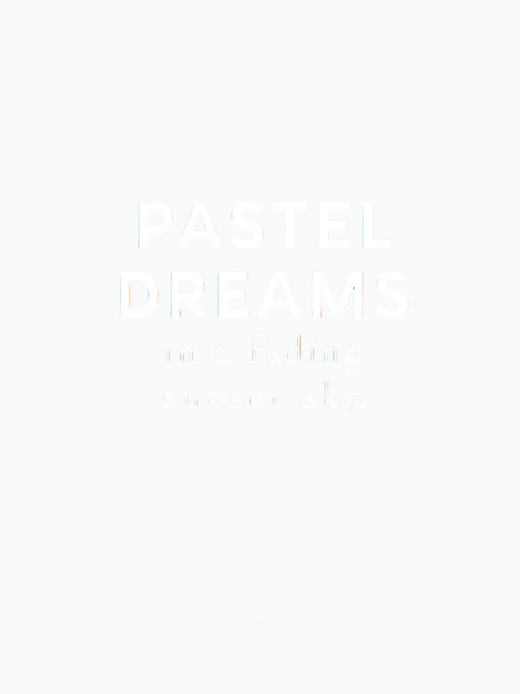 Pastel Dreams in a Fading Sunset Sky – Inspirational Aesthetic T-Shirt by LR Vibe Studio