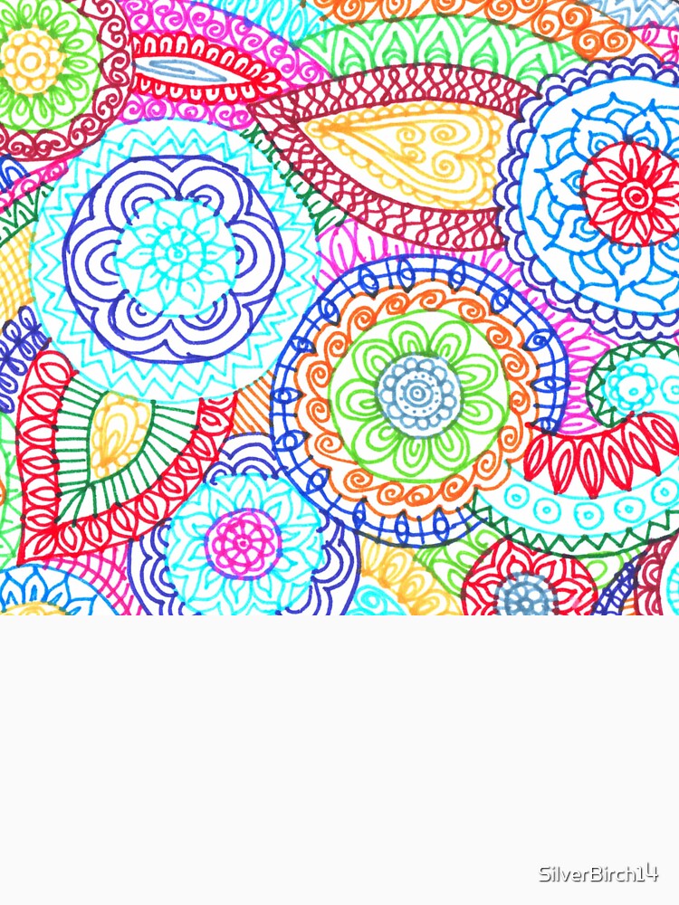 Bright Paisley doodle by SilverBirch14