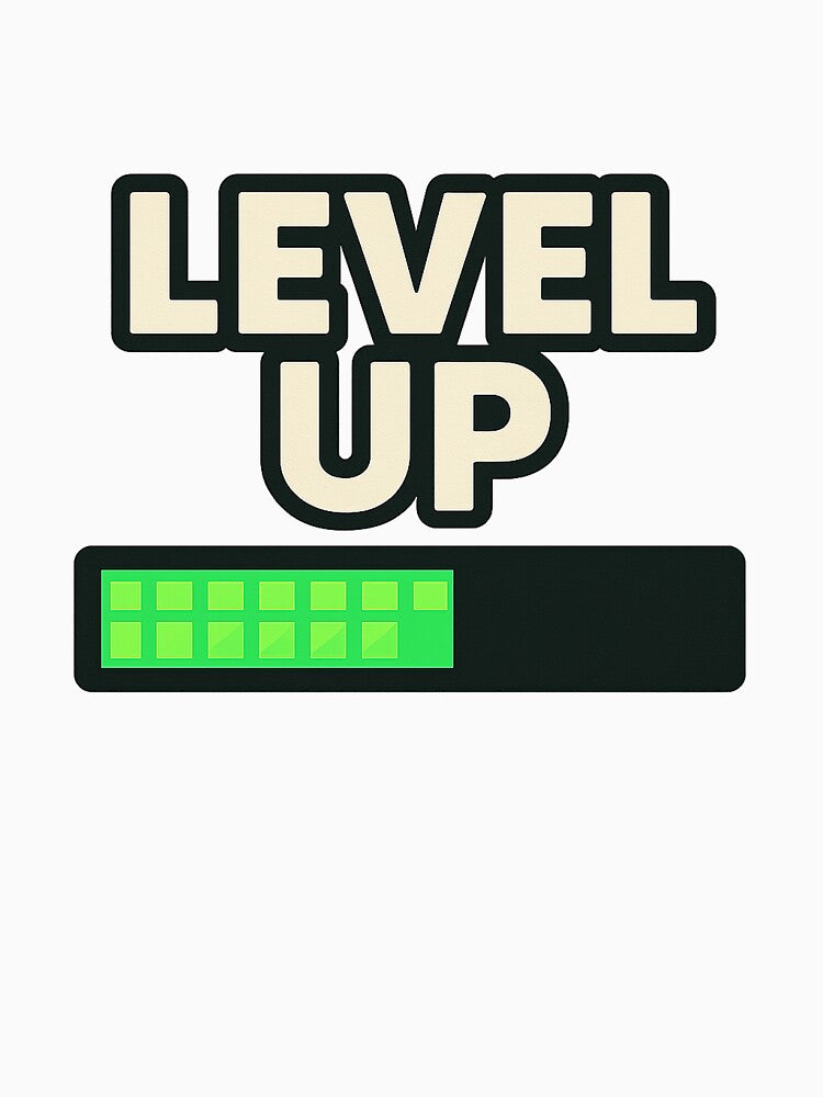 Level Up Birthday Pixel Life Bar Retro Gaming by Roseyteedesigns