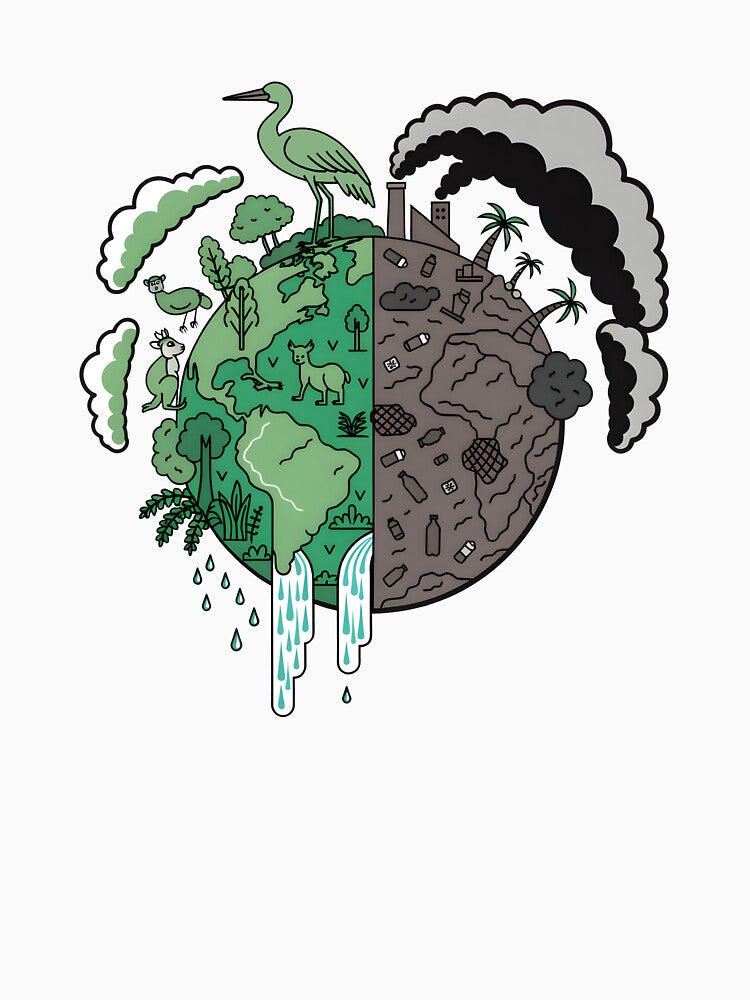 Our Choice Earth Sustainability Split Design by Nuvoro Eco Awareness