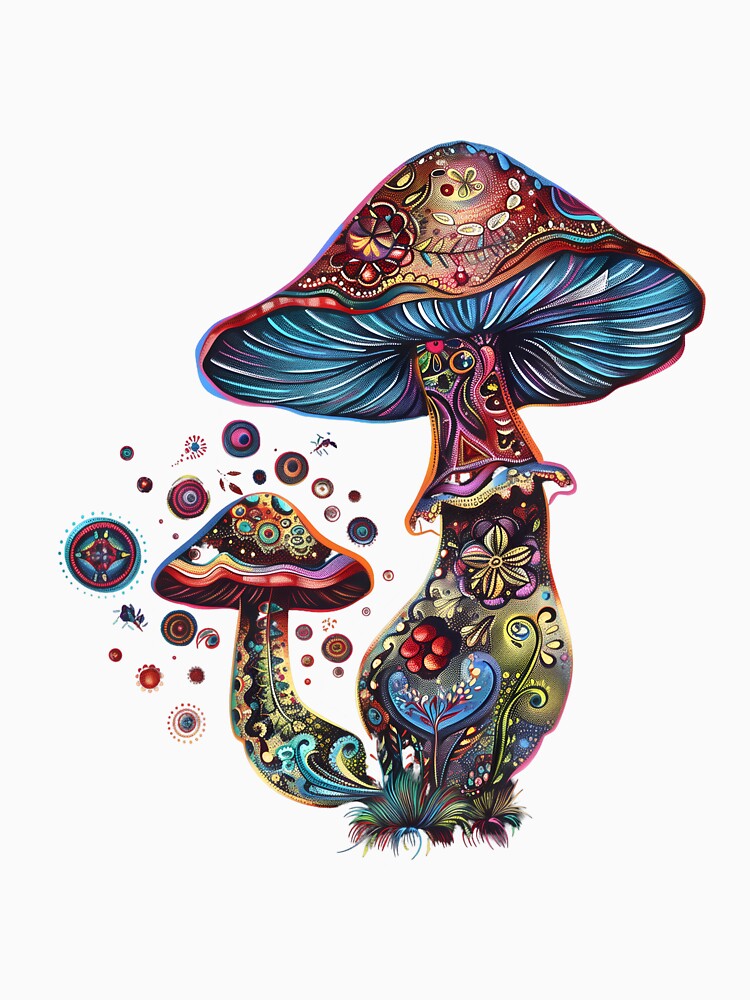 Stylized Magic Mushroom 19 by HarmonyTheKoala