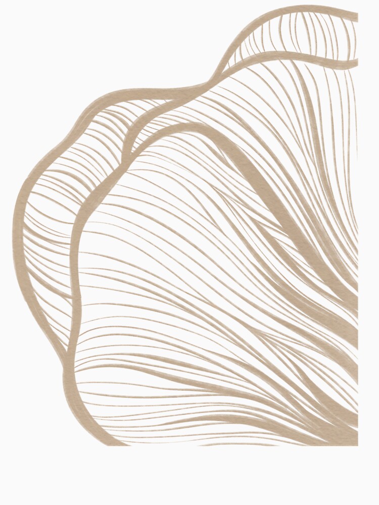 Abstract Line Art Floral Art Black Beige Boho by CeedHome