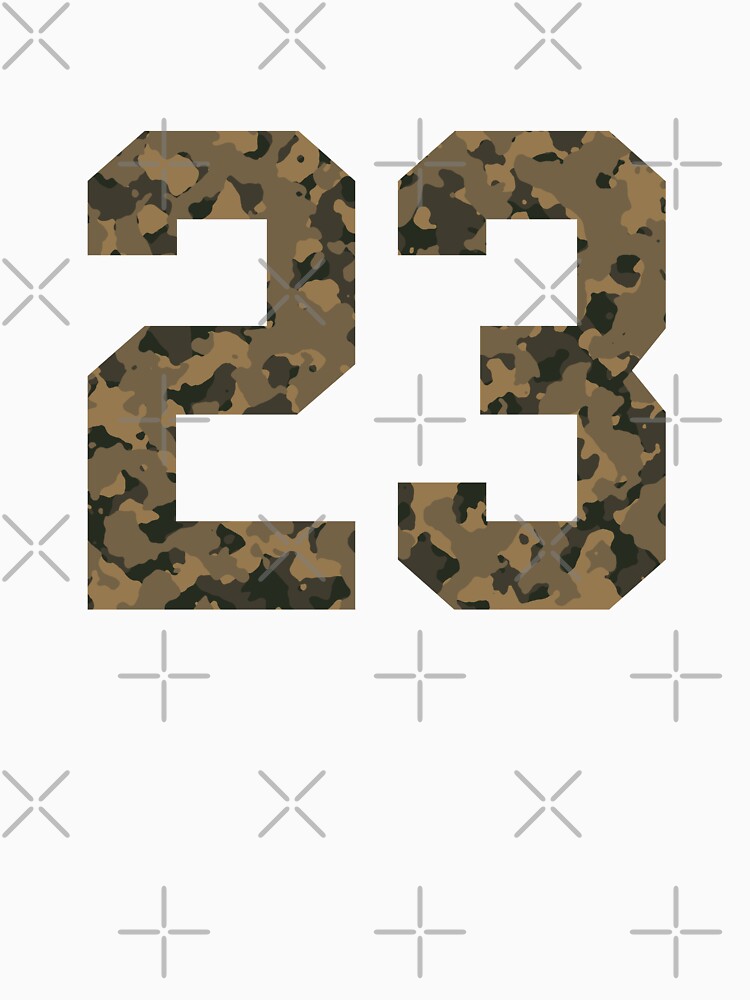 Army Camouflage Number 23 - Sports Numbers by NECHSTORE