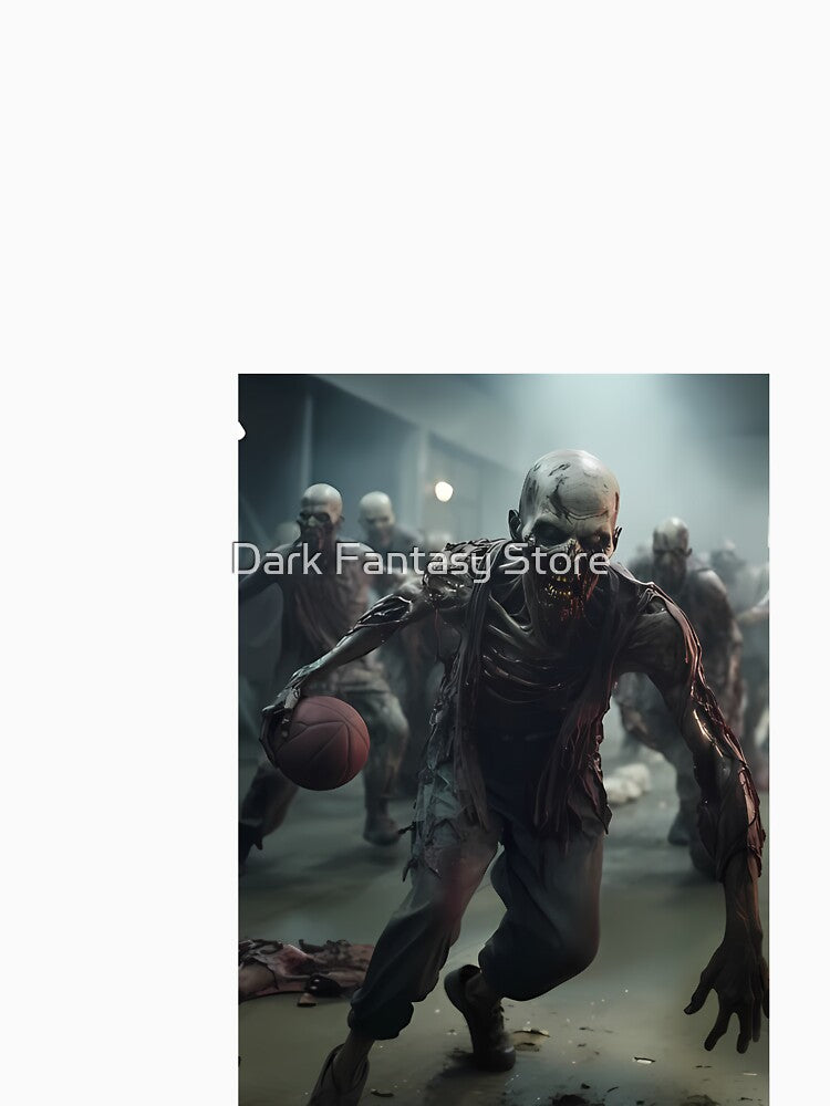 a group of zombies playing a game of basketball by Dark Fantasy Store