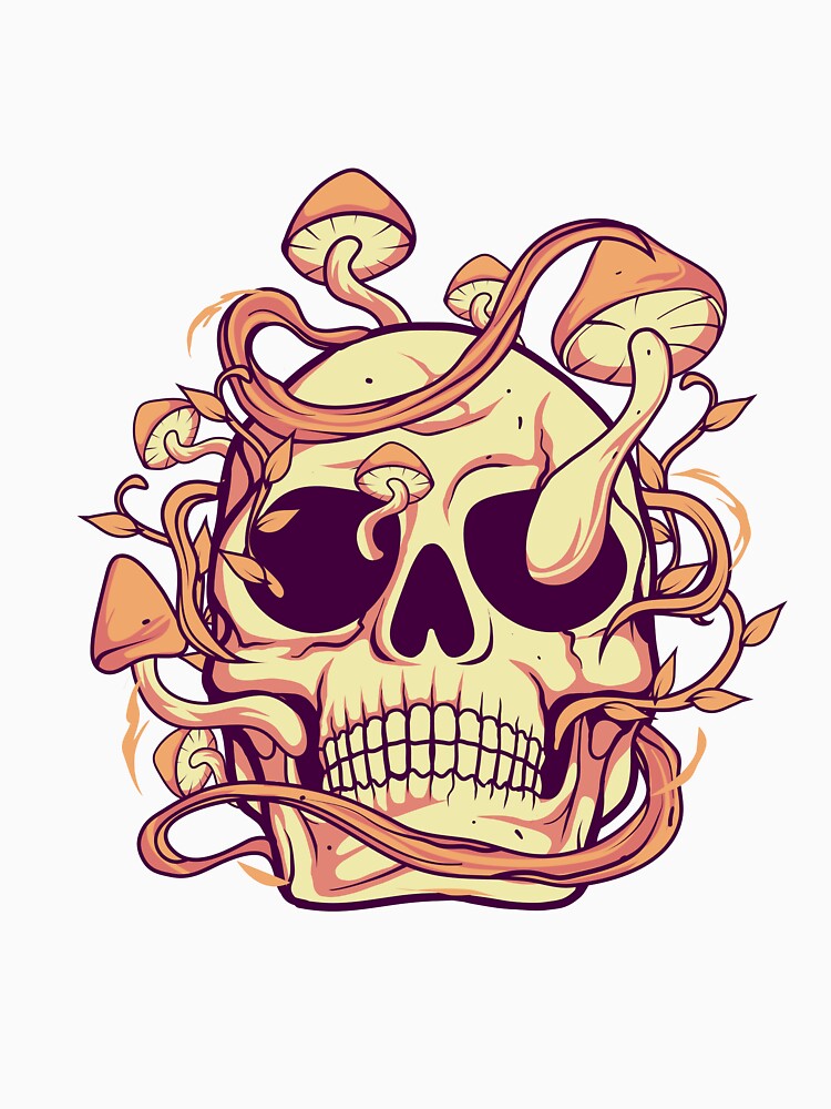 Mushrooms Skull by DionArts