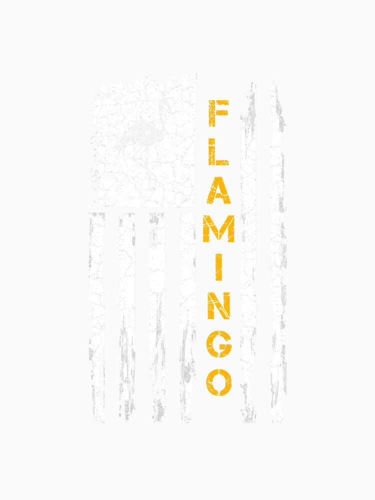 Vintage American Flag Flamingo Funny by NeverLoseSF