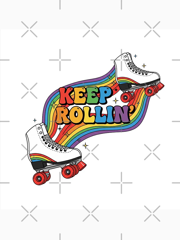 Keep Rollin’ – Skating Rainbow Shoes Design by Rank Sol