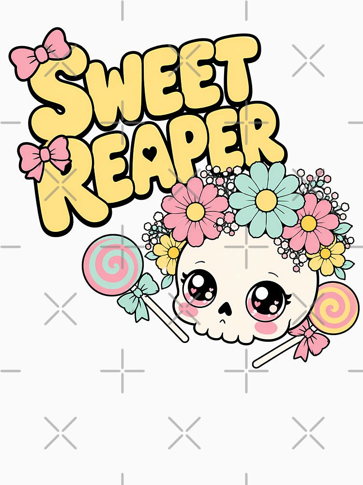Sweet Reaper Kawaii Skull Pastel Goth Aesthetic by chattsuede