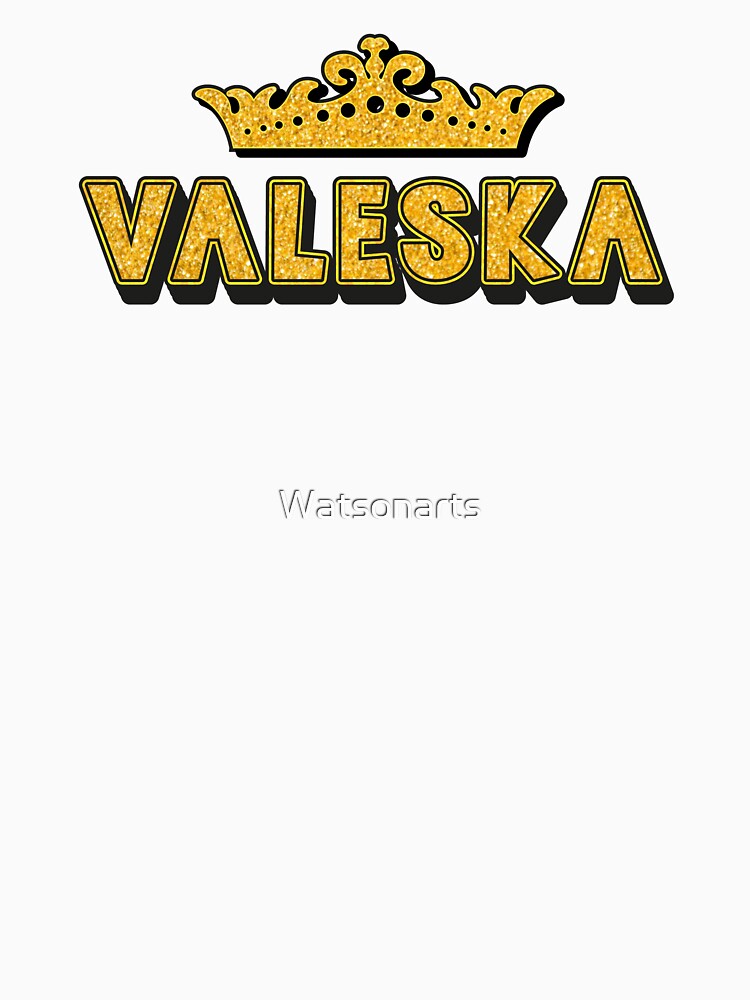 Valeska Personalized Funny Custom Name Crown Design by Watsonarts