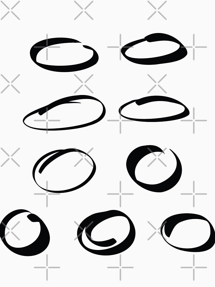 Black Hand Drawn Circles by sigdesign