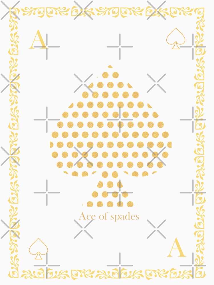 Ace of Spades Black and  Gold by Looplk