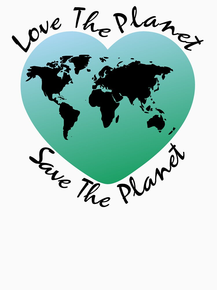 Planet Earth With Heart And Words by Oirabot