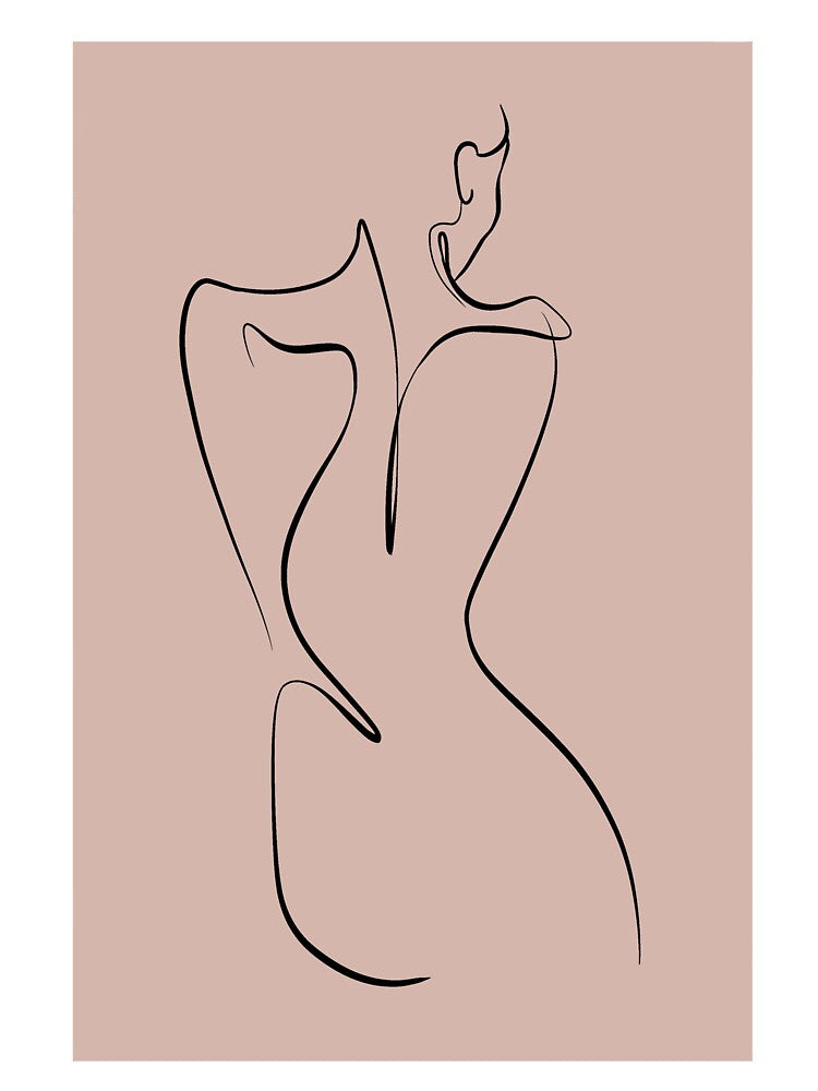 Minimalistic Figure Line Art by violinh