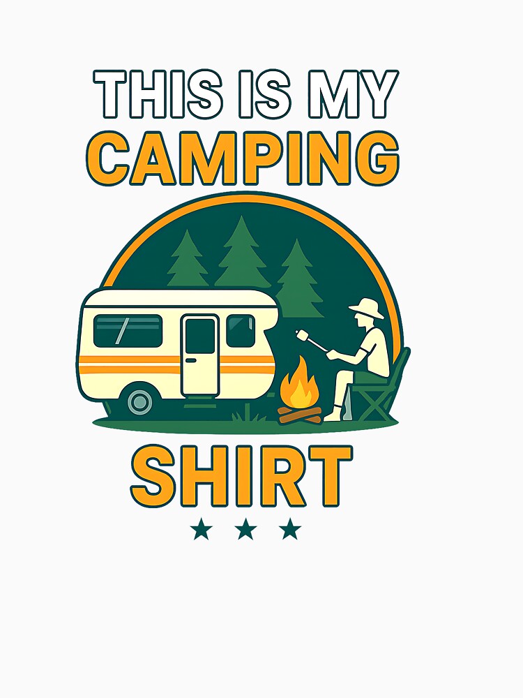 This Is My Camping Shirt Funny Camper by cawtoon