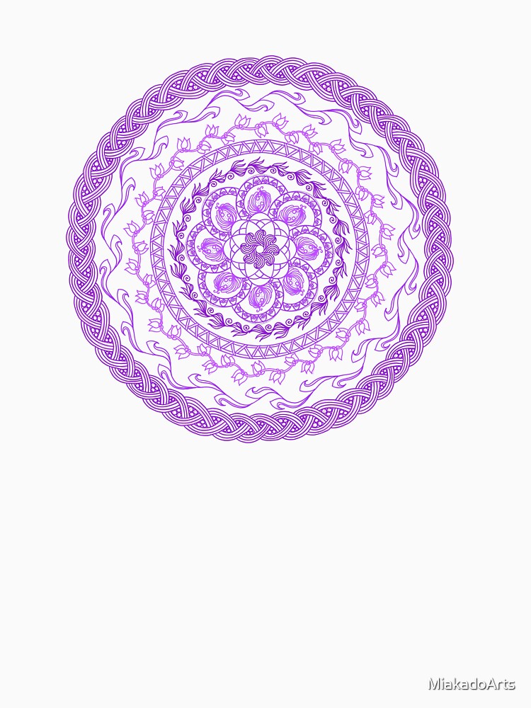 Mandala 09 Purple by MiakadoArts