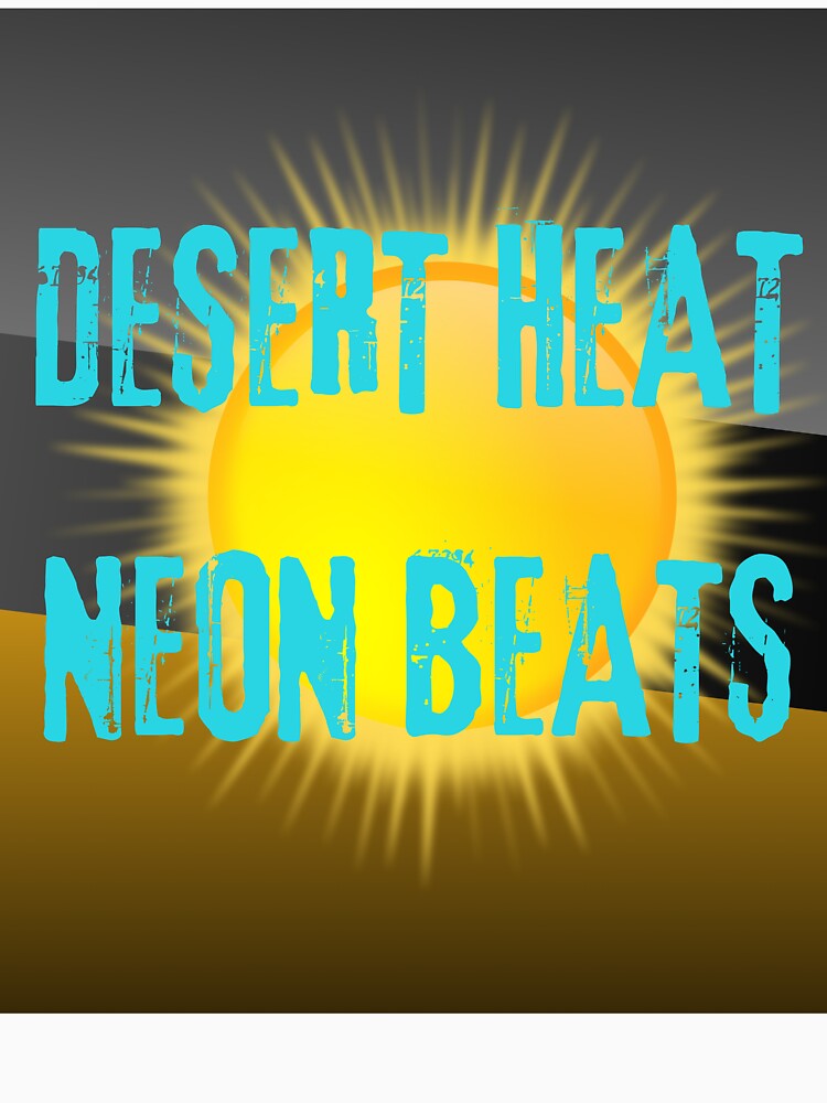 Desert Heat, Neon Beats – Festival Vibes Tee by DPArtWear