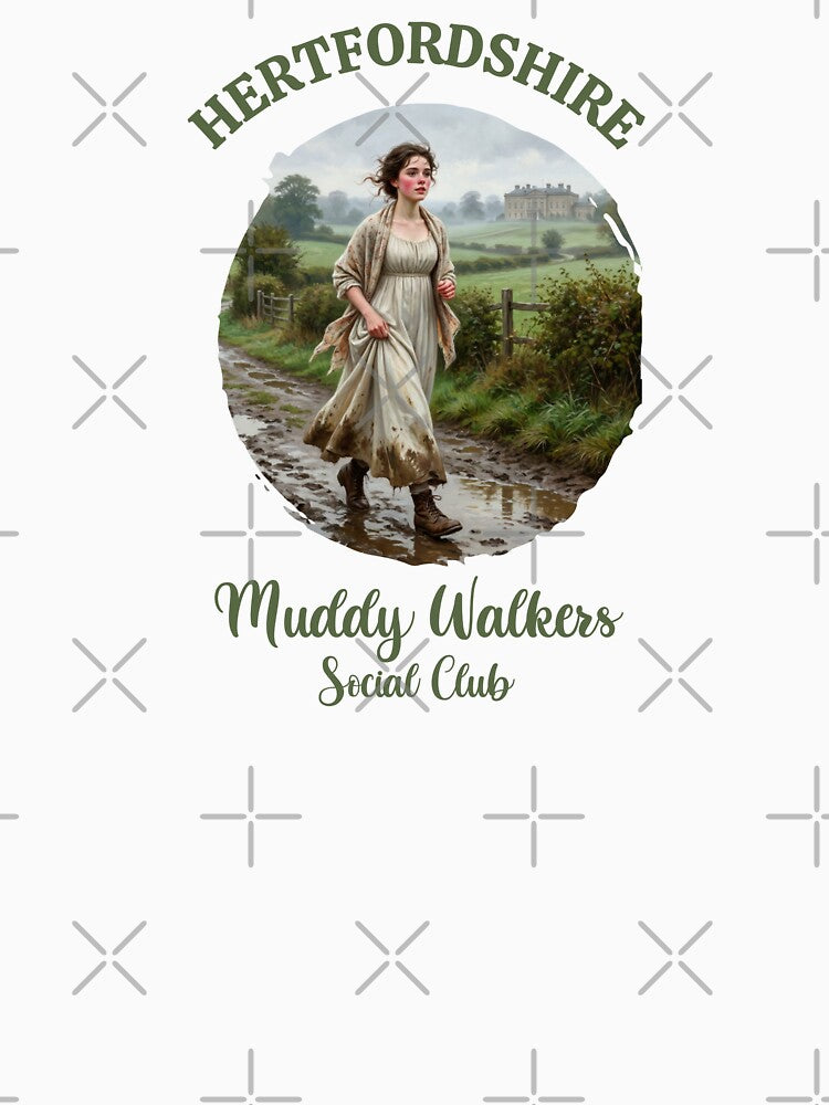 Muddy Walkers Club Aesthetic Vintage Emblem British Countryside by FIREDesignsPOD