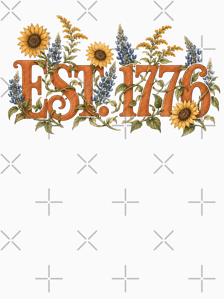 Cottagecore 1776 Patriotic Wildflower Aesthetic by chattsuede