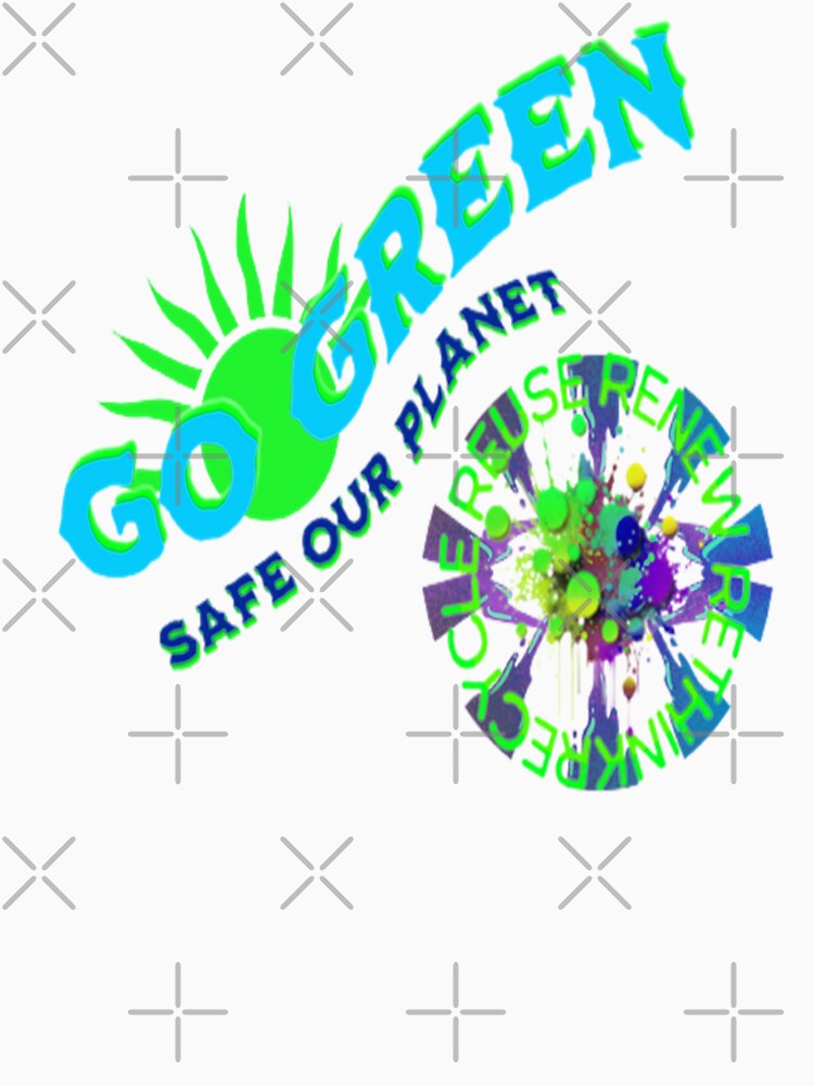 Go Green Safe our Planet 2 Recycle Reuse Renew Rethink Crisis Environmental Activism Earth Day Lettering Design, go green safe our planet design inspired by nature by Adri Barnard