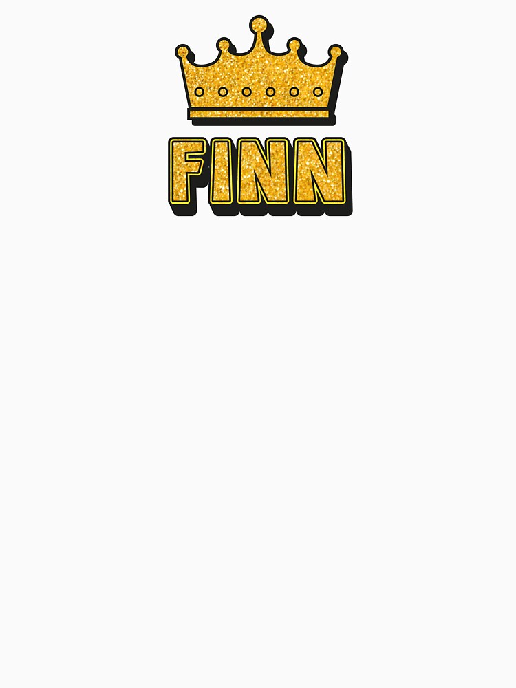 Finn Personalized Name With Crown - Cool & Funny Custom Gift for Men and Boys by Oussinc