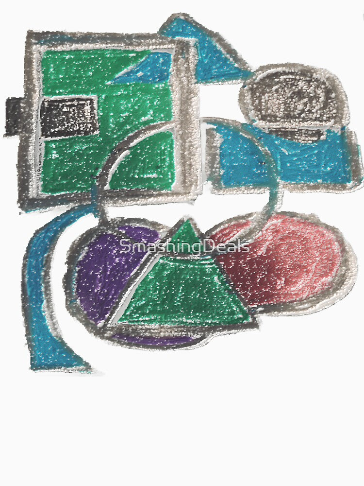 shapes misbehaving alpha colorful geometric abstract design by SmashingDeals