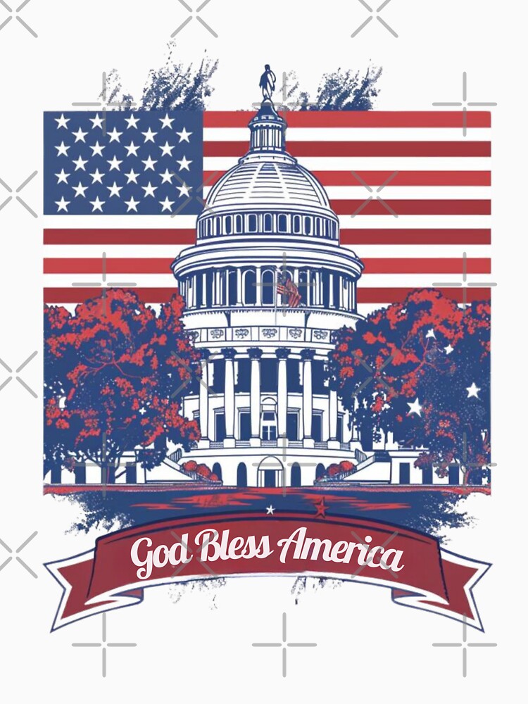 Americana Reimagined: Vintage Art Stirs Patriotic Soul by Bee Happy Creative™