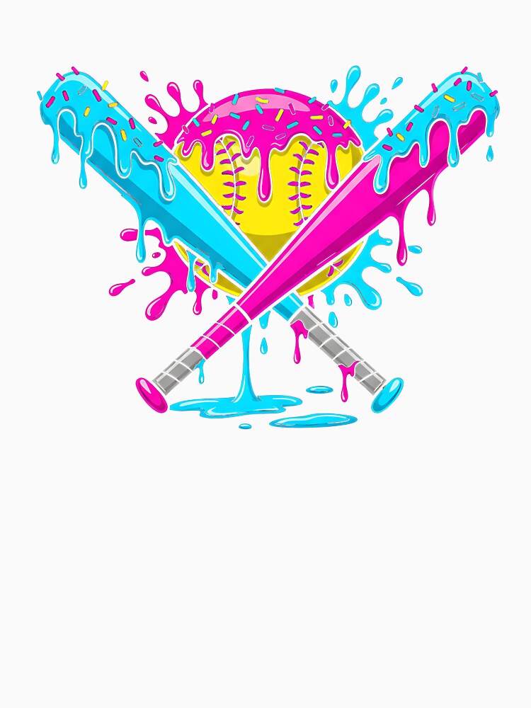 Softball Player Ice Cream Funny Drip by diyoor