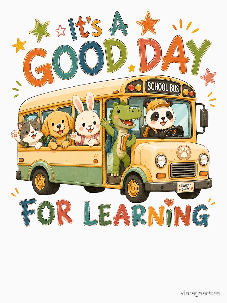 It's A Good Day For Leaning, Back To School, Last Day Of School, Education by vintagearttee