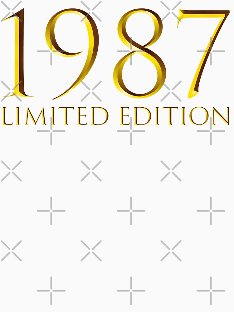 1987 Limited Edition 34 Years Old 34th Birthday by DavisHasari