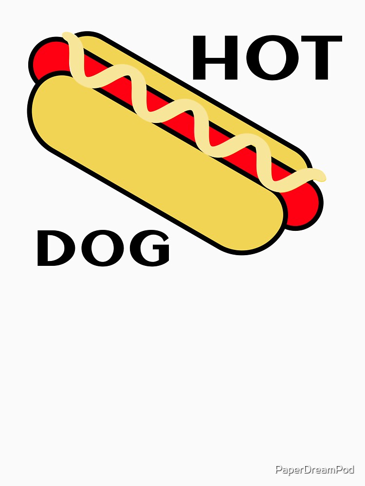 This is a cute hot dog shirt. We love hot dogs. by PaperDreamPod